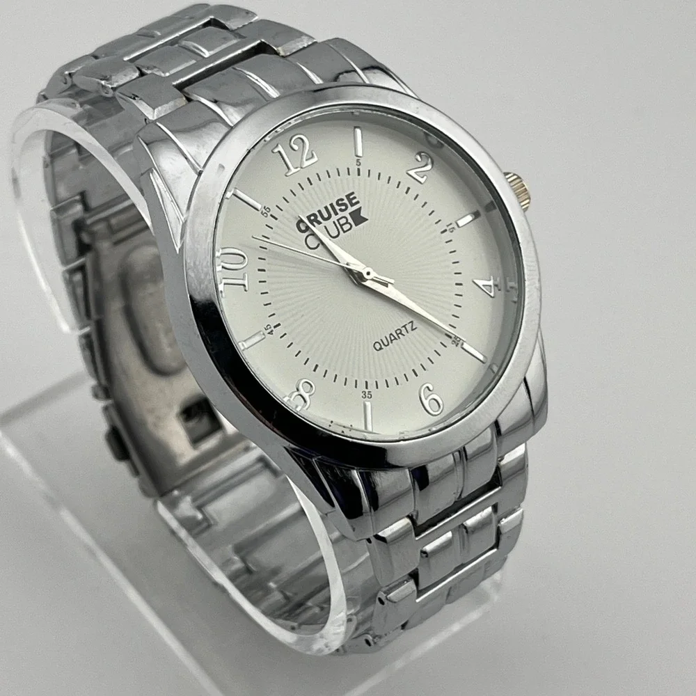 Cruise Club Men's Quartz Watch‎ Silver 7.75